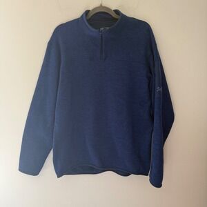 Arcteryx Covert 1/2 Zip Fleece Pullover Mens Large Blue Heather 6121-57216